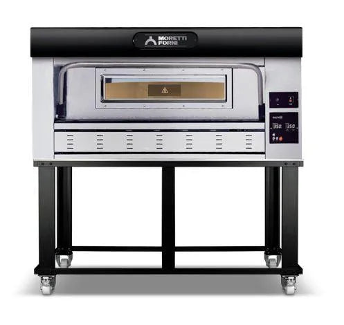 Gas Pizza deck Ovens-MORETTI FORNI P110G A1 Natural Gas Deck Pizza Oven, 1 Deck