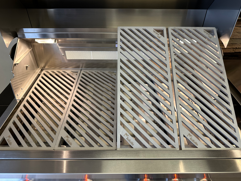 Grill Covers & Griddles-KoKoMo LuxCut Laser Cut Culinary Grates 3,4,5 Burner Classic and Pro Grills Grates RP-BAK-UCG