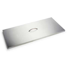 HPC Fire 304 Stainless Steel Fire Pit Cover with Handle, Linear or Rectangle