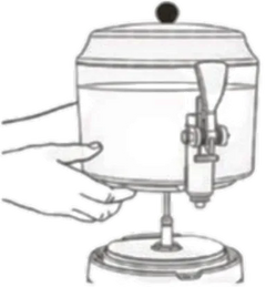 Hot Beverage Dispensers-AMPTO CHOC5W Hot Chocolate Dispenser 5 Liter White