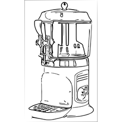 Hot Beverage Dispensers-Ampto CHOC5W -Hot beverage dispenser 1.32 Gal white color