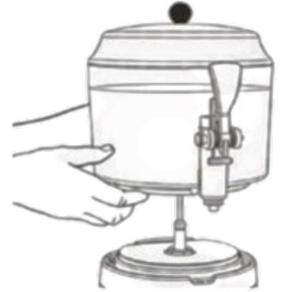 Hot Beverage Dispensers-Ampto CHOC5W -Hot beverage dispenser 1.32 Gal white color