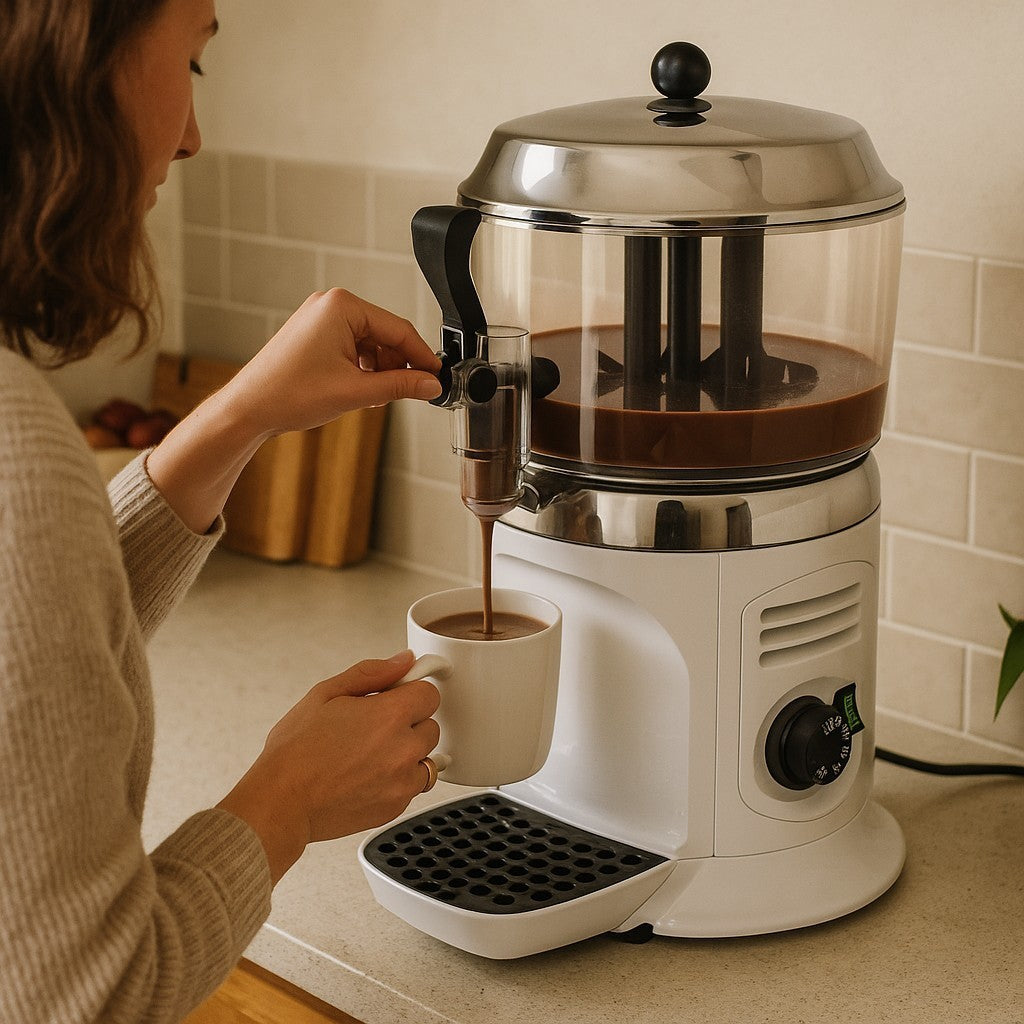 Hot Beverage Dispensers-Ampto CHOC5W -Hot beverage dispenser 1.32 Gal white color