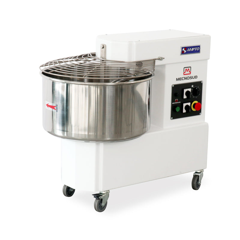 Spiral Mixer-MECNOSUD IM44DUS Spiral Dough Mixer, 50L (52.8 Qt), 97 lb Dough, 2-Speed, 220V/60/3, ETL, UL, NSF