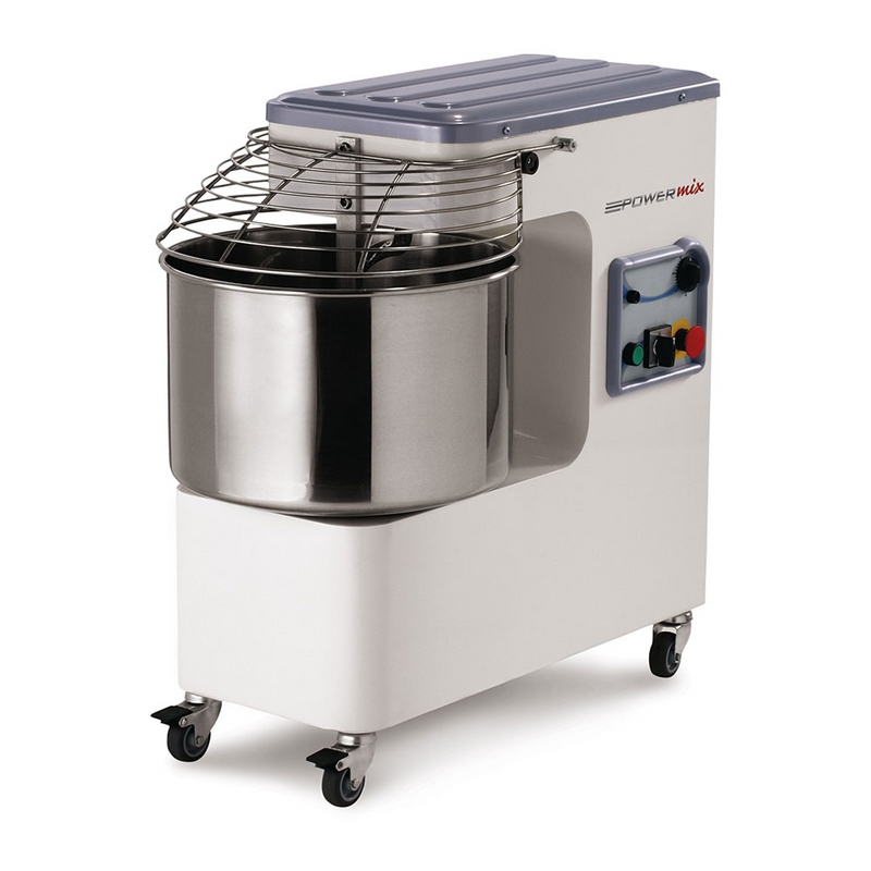MECNOSUD PK44DUS Spiral Dough Mixer, 50L (52.8 Qt), 97 lb Dough, 2-Speed, 220V/60/3, ETL, UL, NSF
