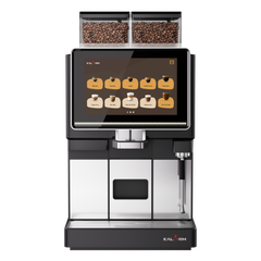 Kalerm O203 All-in-One Commercial Bean-to-Cup Coffee Machine with Dual Bean Hoppers & Elite Foam System