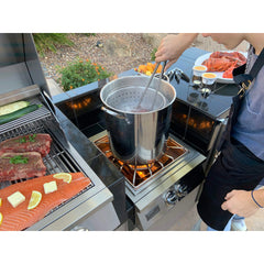 KoKoMo 32 Inch 4 Burner BBQ Island Package with Power Burner