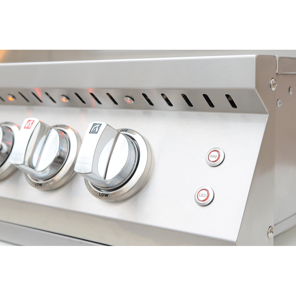 KoKoMo 40” Professional Built-In Gas Grill, 5 Burner w/ IR Back Burner