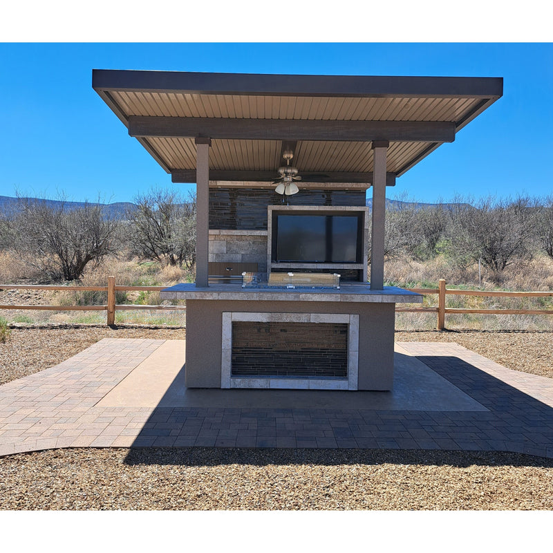 KoKoMo Baja With Patio Cover Modular Outdoor Kitchen