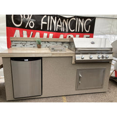 KoKoMo Bali BBQ Island 7' 6" with Backsplash