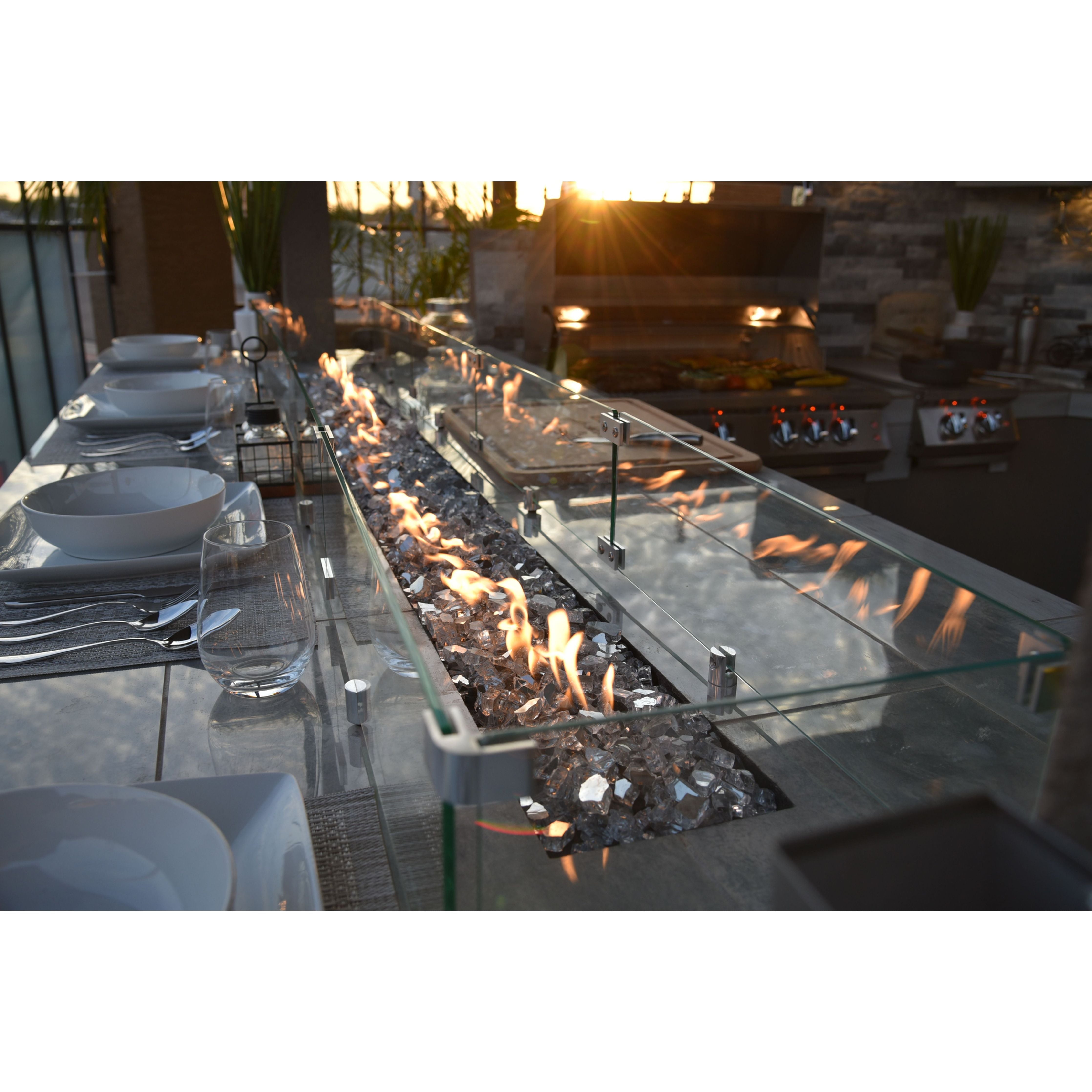 KoKoMo Bermuda Outdoor Kitchen BBQ Island with TV