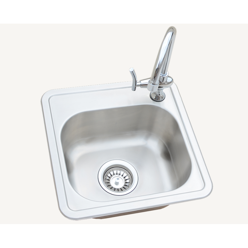 KoKoMo Built-In 15x15 Outdoor Kitchen Sink