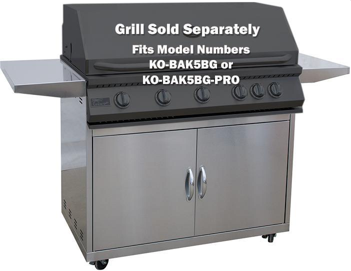 KoKoMo Cart Models 304 Stainless Steel Grill Cart (26/32/40)