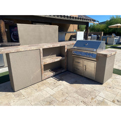KoKoMo Custom Aspen BBQ Island with Bar and 4BG Classic Grill