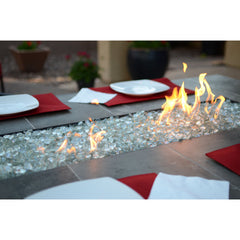 KoKoMo Entertainer Bar Gas Fire Pit Table with Fire Glass