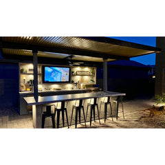 KoKoMo Fantasy Island 20'x20' Outdoor Kitchen Island with 70" TV