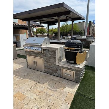 KoKoMo Kamado Bbq Island 7'6" Outdoor Cooking Station