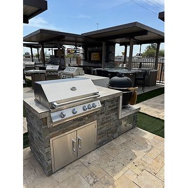 KoKoMo Kamado Bbq Island 7'6" Outdoor Cooking Station