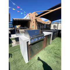 KoKoMo Laguna BBQ Island with 4BG Grill and Outdoor Fridge