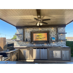 KoKoMo Montego Outdoor Kitchen 20x16 ft BBQ Island with Pergola