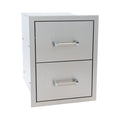 KoKoMo Outdoor Kitchen Stainless Steel Double Drawer