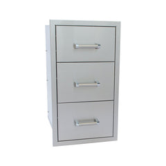 KoKoMo Outdoor Kitchen Stainless Steel Triple Drawer 304 Stainless
