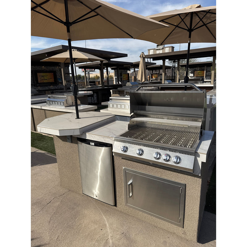 KoKoMo Poly BBQ Island Outdoor Kitchen Station