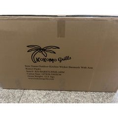 KoKoMo Rattan Outdoor Bar Stools with Armrest & Footrest (2 Pack)