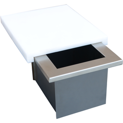 KoKoMo Trash Chute and Cutting Board for BBQ Island Countertop