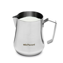 la Pavoni 35cl Stainless Steel Milk Jug with Logo - LPAJUGSS01