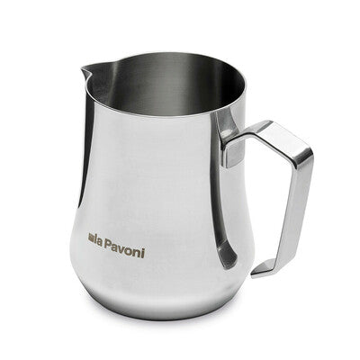 la Pavoni 35cl Stainless Steel Milk Jug with Logo - LPAJUGSS01