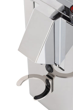 la Pavoni Kube Mill Flat Burr Coffee Grinder - Chrome Stainless Steel | LPGKBS02US