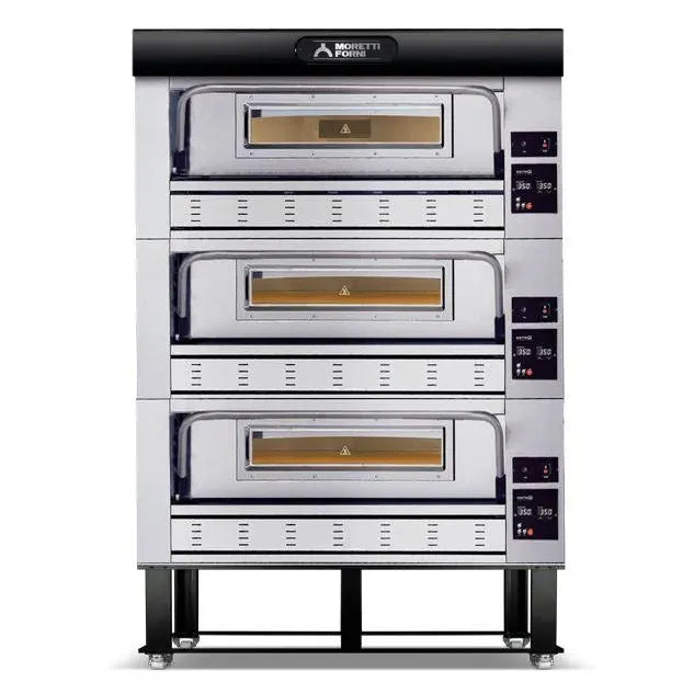 MORETTI FORNI P110G A3 Gas Pizza Oven, 3 Deck, 44 x 29 x 7 Chamber