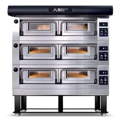MORETTI FORNI P120E B3 Electric 3-Deck Pizza Oven (49 x 34 x 7)