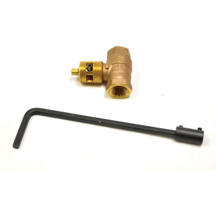 Fireplace Parts & Accessories HPC Fire MS7B Straight Manual Valve with 7" Stem