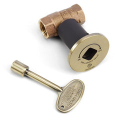 HPC Fire Decorative Key Valve Kit, Angled or Straight, 1/2" or 3/4"