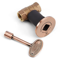 HPC Fire Decorative Key Valve Kit, Angled or Straight, 1/2" or 3/4"