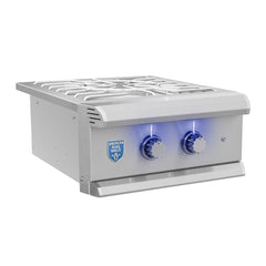 Outdoor Kitchen Appliance Modules American Made Grills Muscle Built-In Power Burner, 60,000 BTU, Dual Ring, LED Lighting, MUSPB2