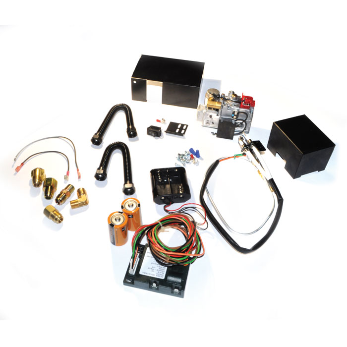 Fireplace Parts & Accessories HPC Fire MVK-EI Battery Electronic Ignition Valve Kit, 82K BTU
