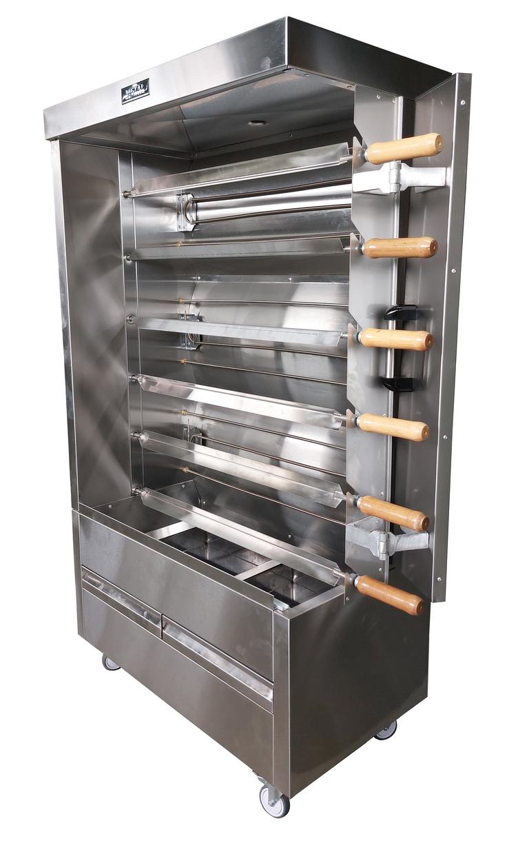 Metal Supreme FRE6VE Electric Chicken Rotisserie Oven - 30 Chicken Capacity