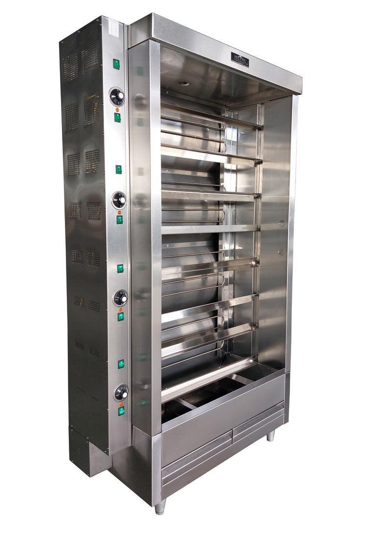 Metal Supreme FRE8VE Electric Chicken Rotisserie Oven - 40 Chicken Capacity