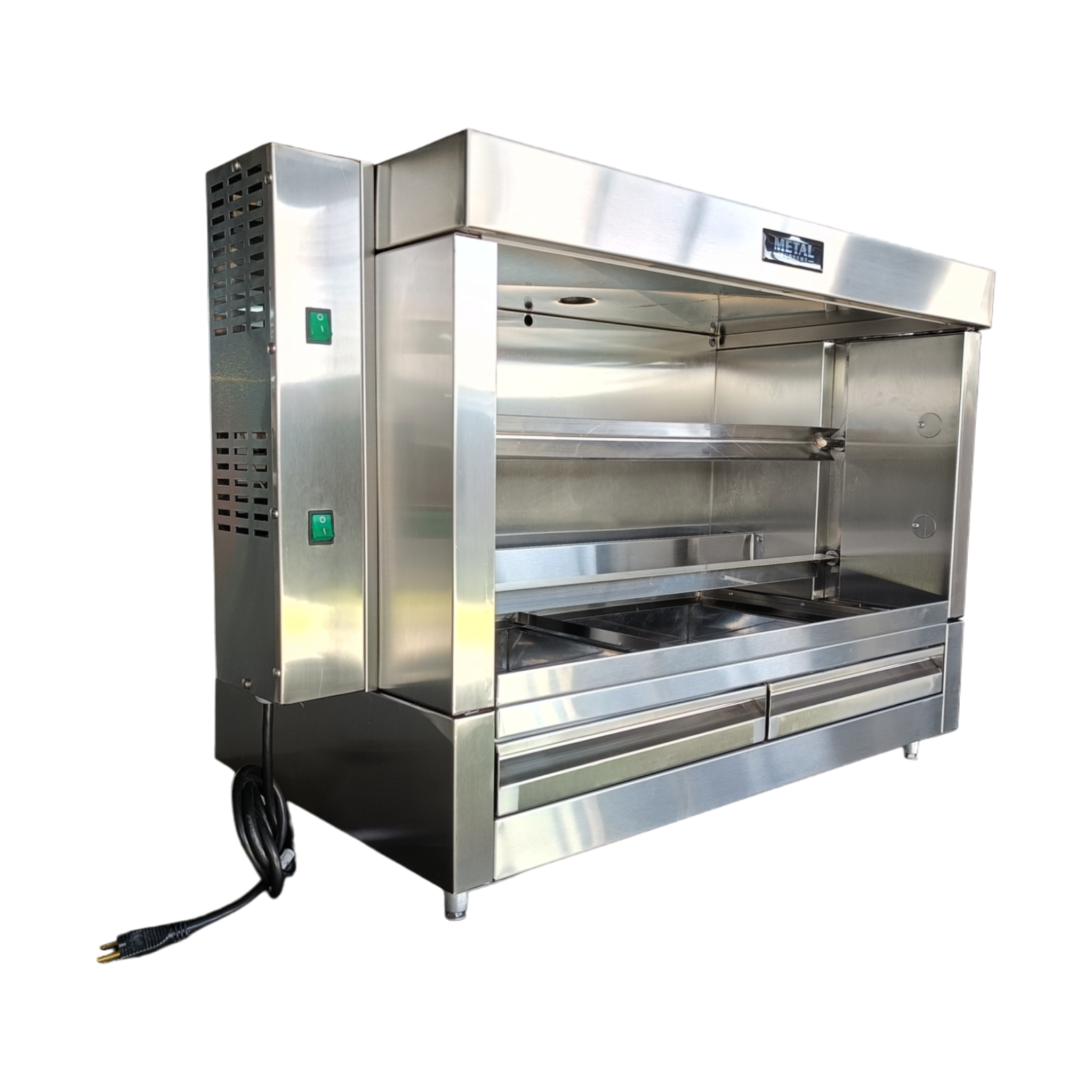 Metal Supreme FRG2VE Gas Chicken Rotisserie Oven - 10 Chicken Capacity