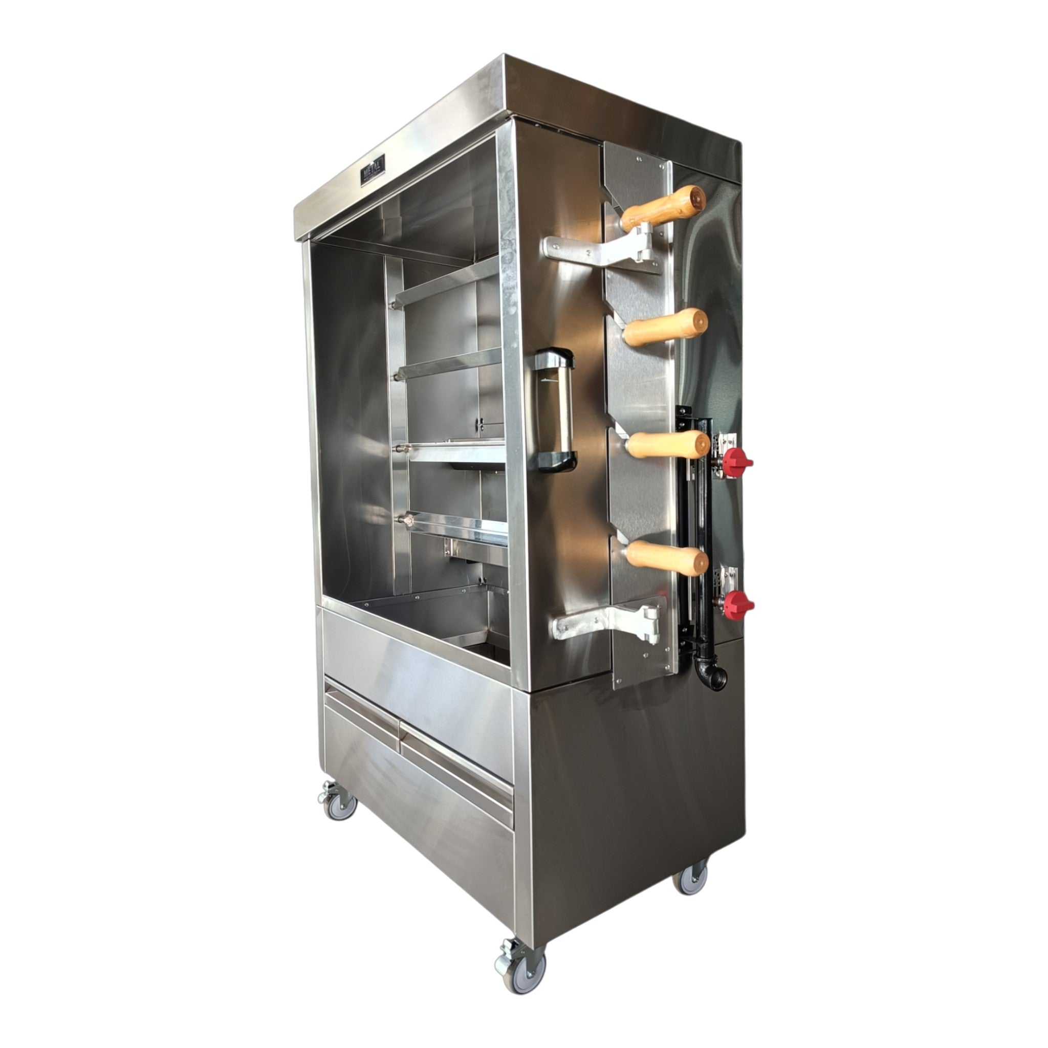Metal Supreme FRG4VE Gas Chicken Rotisserie Oven - 20 Chicken Capacity, 70,000 BTU