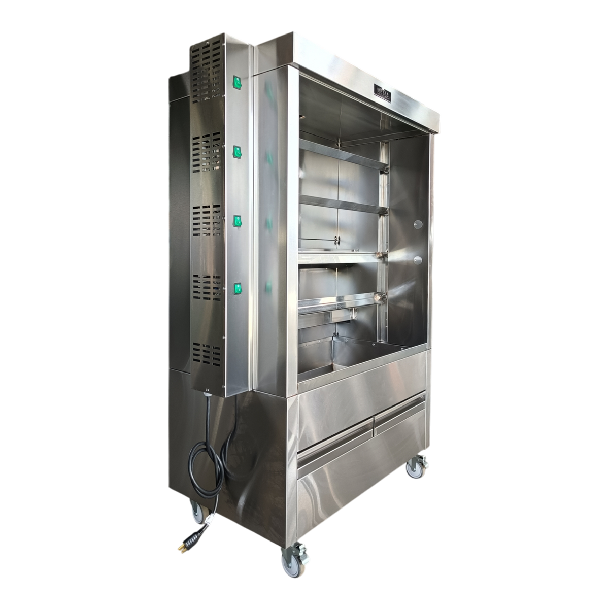 Metal Supreme FRG4VE Gas Chicken Rotisserie Oven - 20 Chicken Capacity, 70,000 BTU