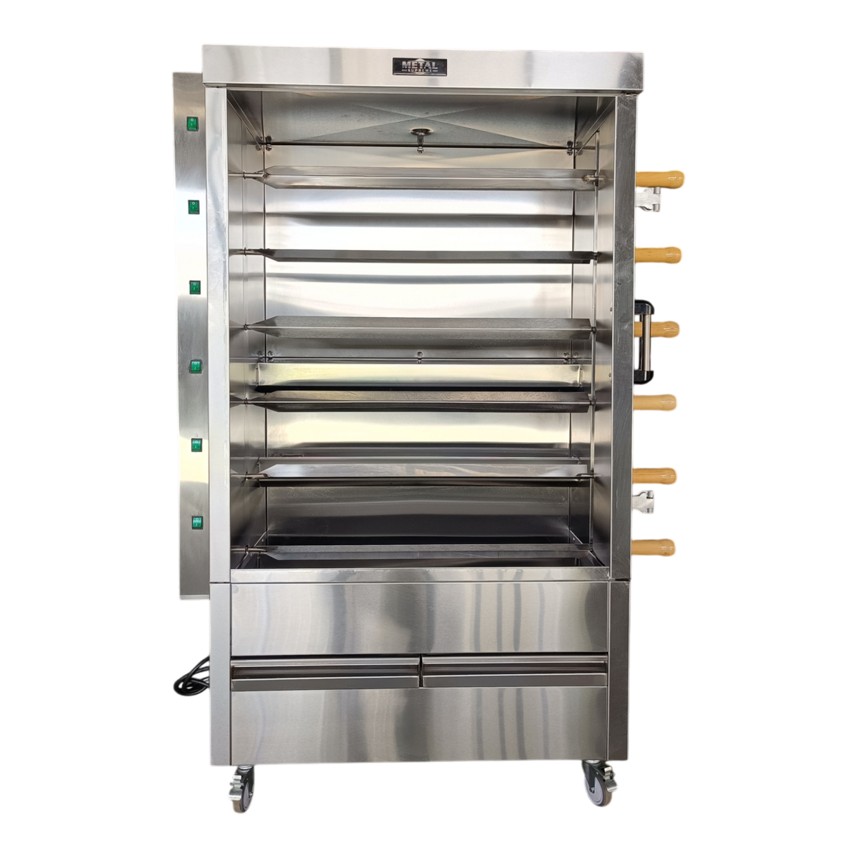 Metal Supreme FRG6VE Gas Chicken Rotisserie Oven (LP), 30-Chicken Capacity, 105,000 BTU