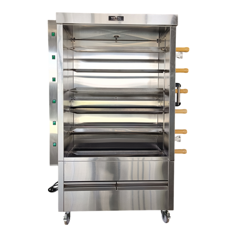 Metal Supreme FRG6VE Gas Chicken Rotisserie Oven (LP), 30-Chicken Capacity, 105,000 BTU