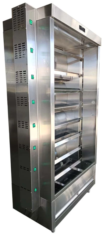 Metal Supreme FRG8VE Gas Chicken Rotisserie Oven - 40 Chicken Capacity, 105,000 BTU, LP