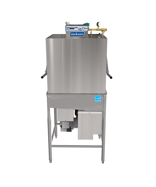 Commercial Dishwashers Jackson NXP-HTD High Temperature Door-Type Dishwasher with 70°F Booster, 57-Second Cycle, 63 Racks/Hr