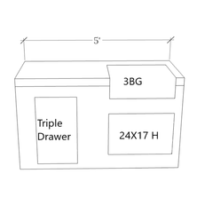 Outdoor Kitchen Islands-KoKoMo 5' BBQ Island 5'bbqisland5400