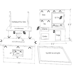 Outdoor Kitchen Islands-KoKoMo Baja W Top Island bajatop5352